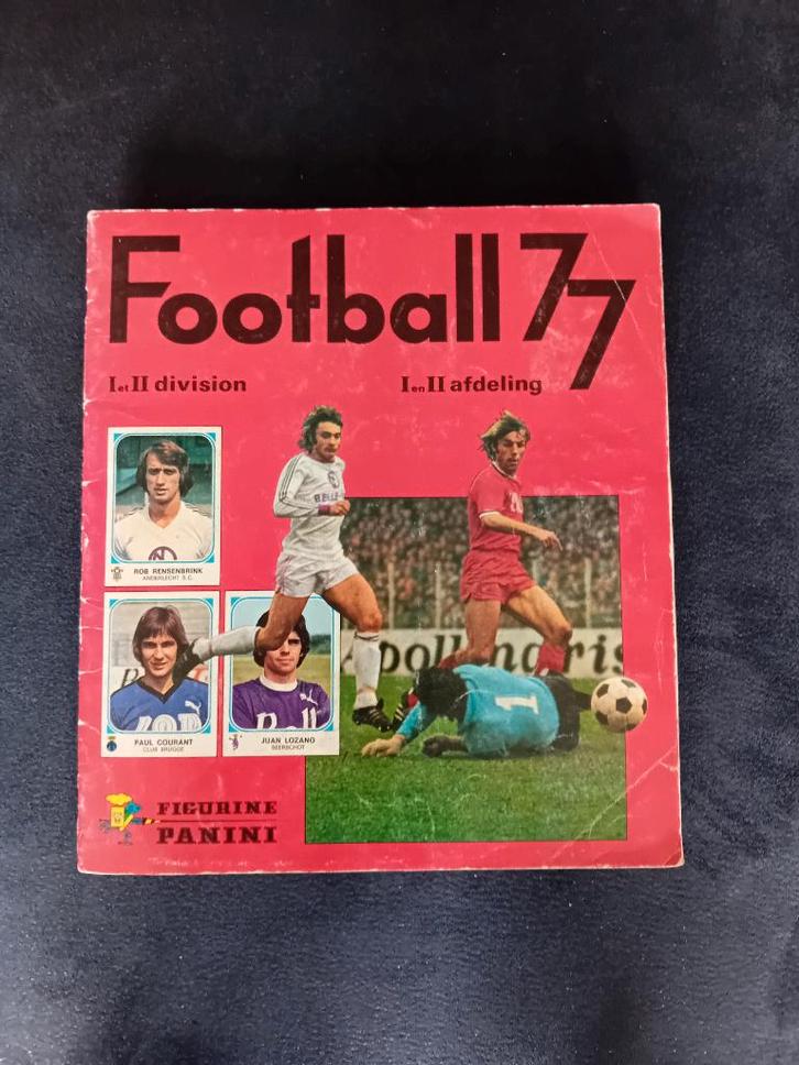panini stickerboek Football 77, Verzamelen, Stickers, Zo goed als nieuw, Sport, Ophalen of Verzenden