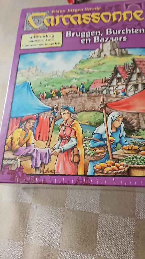 bordspel seal Carcassonne Bruggen Burchten Bazaars oude 999, Een of twee spelers, Ophalen of Verzenden, Nieuw, 999 Games