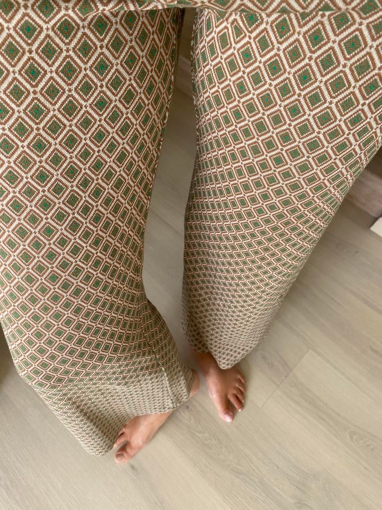 Broeken brede pijpen, Kleding | Dames, Leggings, Maillots en Panty's, Ophalen, Zo goed als nieuw