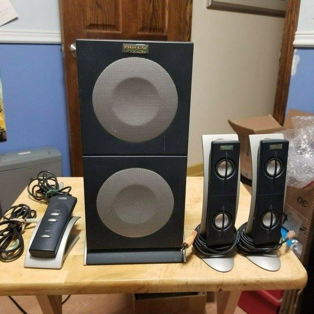 computer speakers 2.1, Informatique & Logiciels, Enceintes Pc, Enlèvement ou Envoi, Utilisé, Canal audio 2.1, Altec Lansing