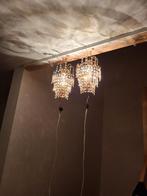 Deux appliques murales identiques et anciennes, Enlèvement, Comme neuf, Verre