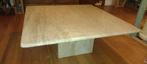 Grote glanzende design salontafel in travertin 9898cm 40H., Ophalen