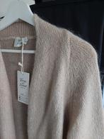 Lange wollen gilet Terra di Siena beige taille unique nieuw, Ophalen of Verzenden, Beige