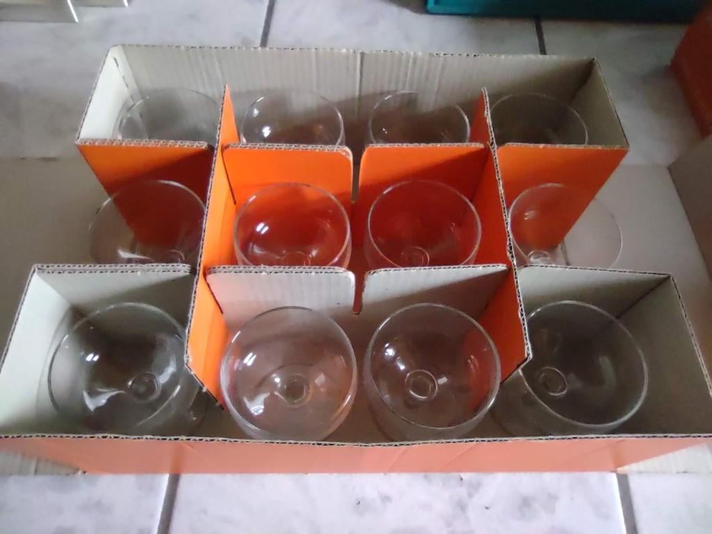 Glazen champagnecoupes, Ophalen, Gebruikt, Overige typen