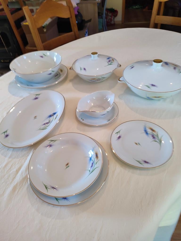 Service en porcelaine de BAUDOUR - Cerabel - fabrication bel, Enlèvement