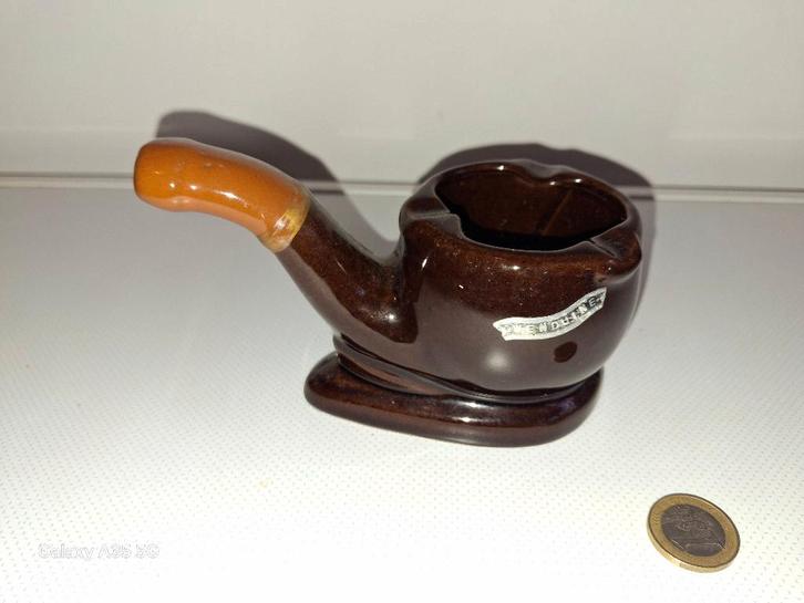 VINTAGE ASBAK PIJPENHOUDER, Verzamelen, Rookartikelen, Aanstekers en Luciferdoosjes, Gebruikt, Asbak, Ophalen of Verzenden