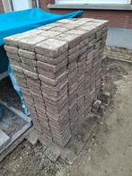 Getrommelde beton klinkers rood-geel, Ophalen, Gebruikt, Klinkers, 5 tot 10 m²