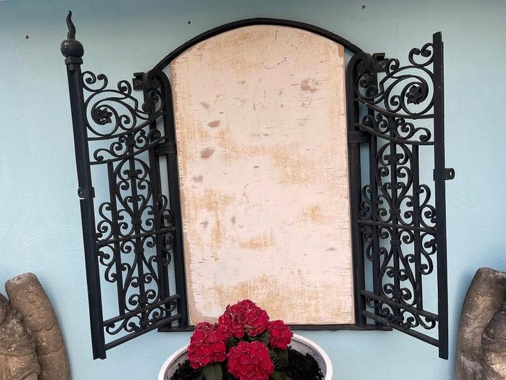 Smeedijzeren menukaart houder informatiebord HoReCa, Antiek en Kunst, Curiosa en Brocante, Ophalen