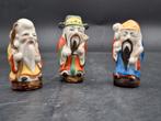3 oude porseleinen Aziatische mannetjes, jaren 70, Enlèvement ou Envoi
