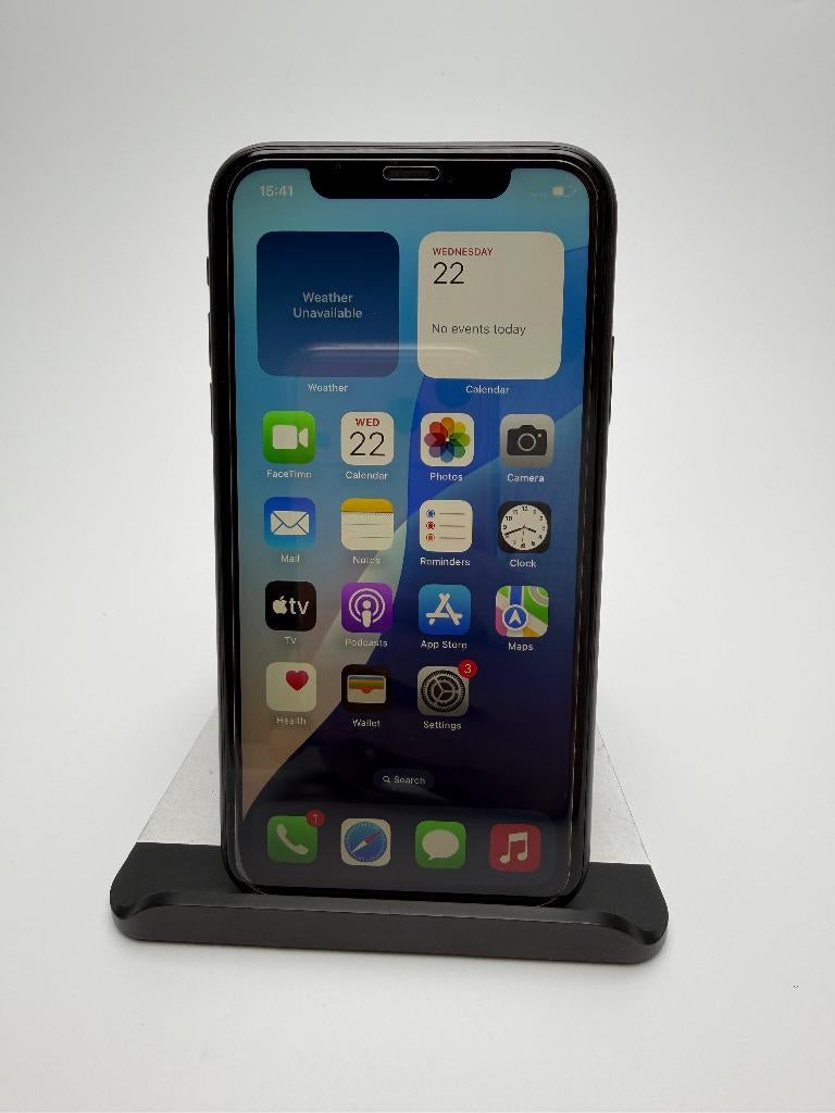 iPhone 11 Zwart 128 GB, 100% batteri, A-grade, Telecommunicatie, Mobiele telefoons | Apple iPhone, 128 GB, Zwart, Zo goed als nieuw