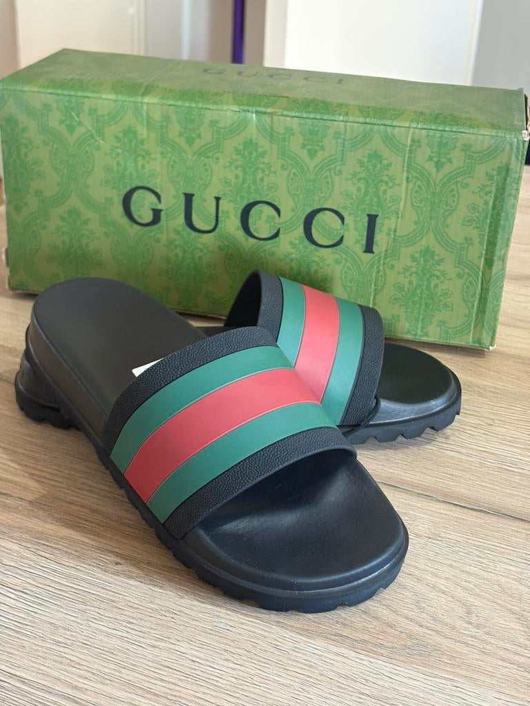 Claquettes Gucci, Vêtements | Hommes, Enlèvement ou Envoi, Neuf, Noir