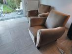 Art-déco fauteuils, 2 stuks, fluwelen stoffering, Huis en Inrichting, Ophalen, Gebruikt, Stof, Art déco