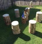 Boomstam, zitstam, tafelstam, nagelblok. Decoratie blok., Ophalen, Zo goed als nieuw, Hout