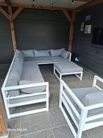 Loungeset met kussen min.  7pers., Ophalen, Bank, Aluminium, Zo goed als nieuw