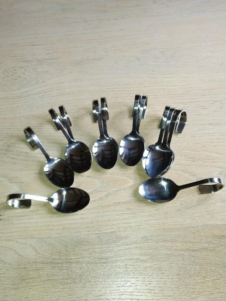 snacks, cuillères, Enlèvement ou Envoi, Utilisé, Inox ou Chrome, Résiste au lave-vaisselle