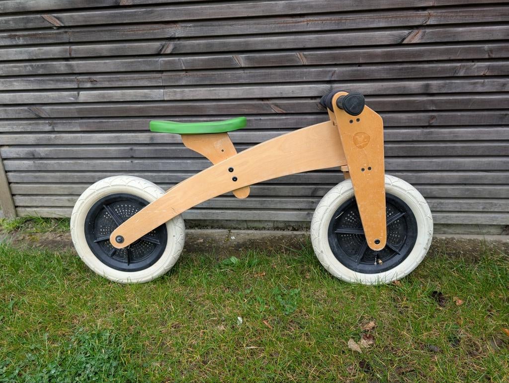 Houten wishbone loopfietsje zeer goede gebruikte staat, Ophalen