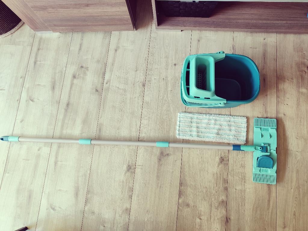 Leifheit dweilset Power Clean, Maison & Meubles, Produits de nettoyage, Enlèvement, Seau, Bac ou Chariot à balais