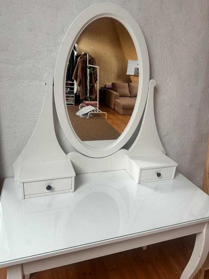 Coiffeuse IKEA HEMNES avec miroir, Maison & Meubles, Tables | Coiffeuses, Comme neuf, Enlèvement