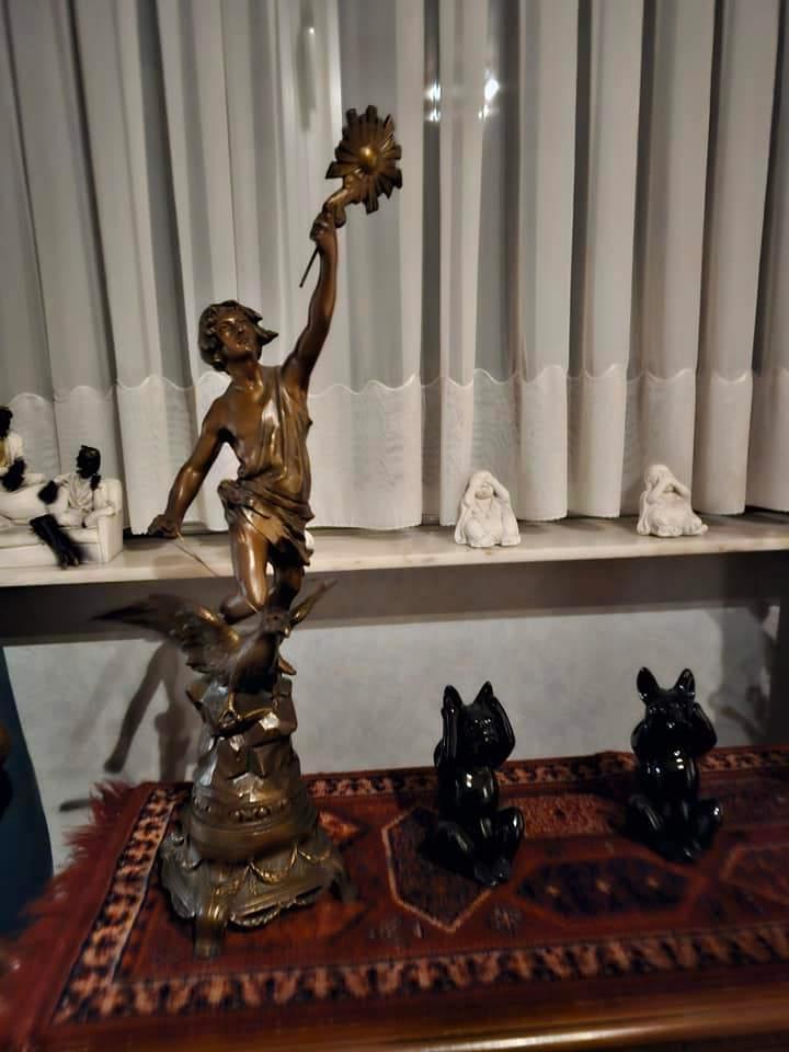 2 prachtige beelden te koop In prima staat geen schade, Antiek en Kunst, Antiek | Brons en Koper, Brons, Ophalen