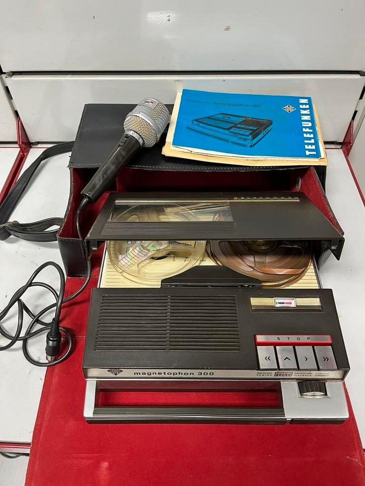 Magnétophone vintage Telefunken Magnetophon 300 - complet, TV, Hi-fi & Vidéo, Enregistreurs audio, Magnétophone, Enlèvement ou Envoi