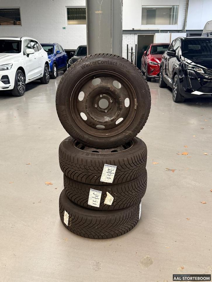 Winterbandenset 195/60 R16 staal Peugeot 2008, Autos : Pièces & Accessoires, Pneus & Jantes, Pneus et Jantes, Pneus hiver, 16 pouces