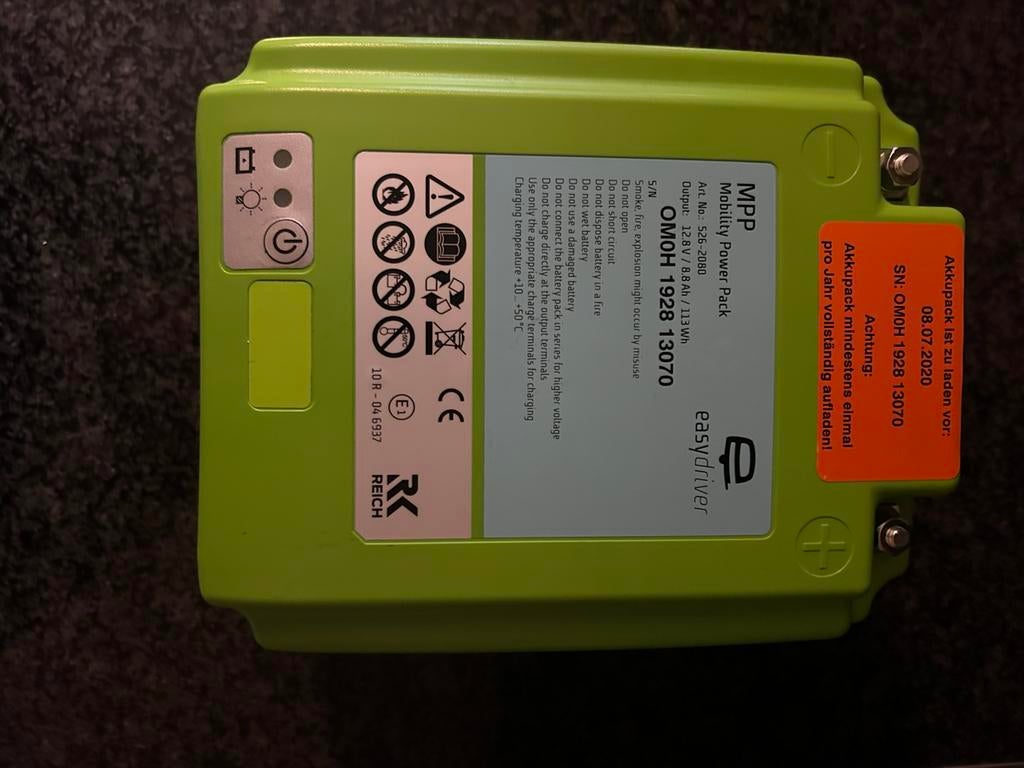 Batterij voor mover, Ophalen, Zo goed als nieuw