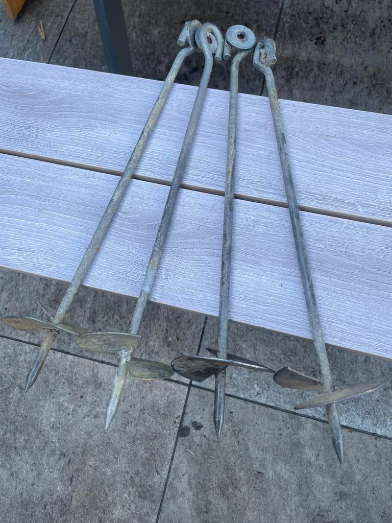 Grondankers, Ophalen, Gebruikt