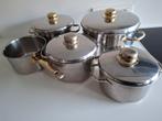 4 potten en steelpan. Niet voor inductie., Huis en Inrichting, Ophalen