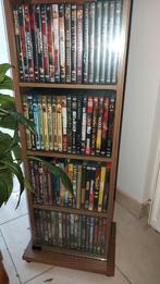 Dvd kast met glazen deur 95x38x25cm + 80 dvd´s, Ophalen