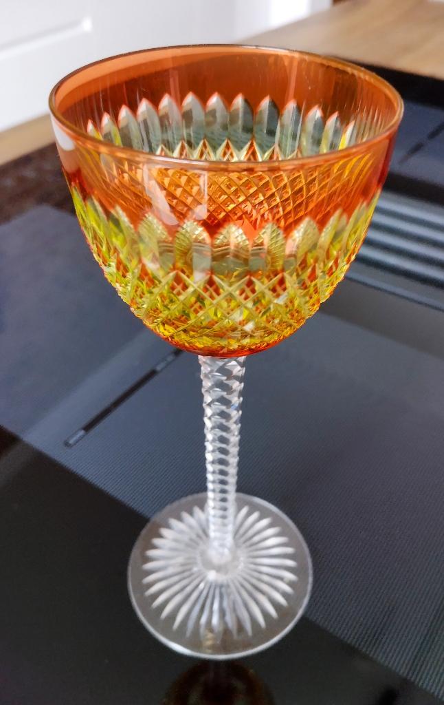 Val St Lambert uranium & Aurore Boris slijping  Nog 2 stuks, Antiek en Kunst, Antiek | Glaswerk en Kristal, Ophalen