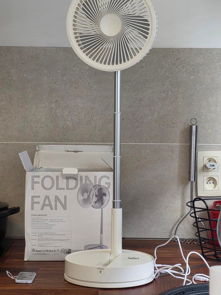 Fold fan, Ophalen