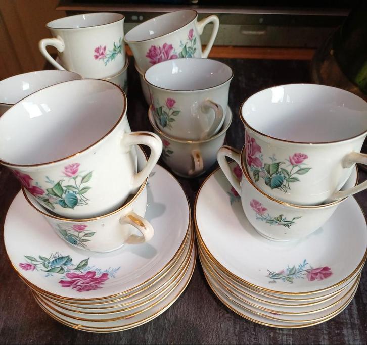 Service ancien 24 pièces., Antiquités & Art, Antiquités | Services (vaisselle) complet, Enlèvement