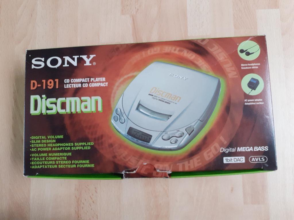 SONY DISCMAN D-191, TV, Hi-fi & Vidéo, Walkman, Discman & Lecteurs de MiniDisc, Enlèvement ou Envoi, Discman