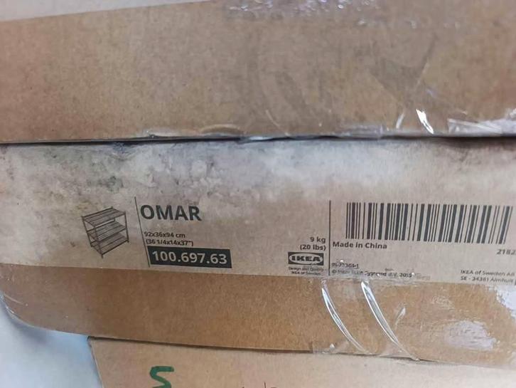 Étagère Ikea OMAR neuf non ouvert 100.697.63, Maison & Meubles, Accessoires pour la Maison | Étagères, Comme neuf, Enlèvement