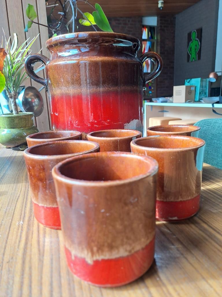 Vintage Scheurich sangria set / punch set, Ophalen