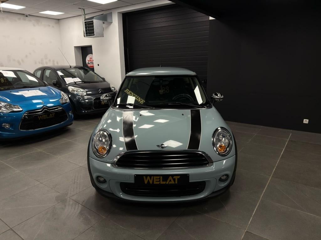 MINI COOPER 2012 BENZINE 125.000 KM TOP STAAT, Bluetooth, Zwart, 127 g/km, Bedrijf