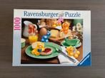 Puzzel Gelini ontbijt 1000 stuks, Hobby en Vrije tijd, Ophalen of Verzenden, 500 t/m 1500 stukjes, Zo goed als nieuw, Legpuzzel
