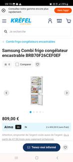 Réfrigérateur-congélateur frigo encastrable Samsung neuf, Electroménager, Enlèvement