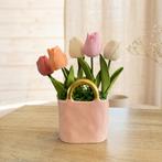 Bougies tulipes Bio parfumées dans son vase sac, Overige kleuren, Nieuw, Ophalen of Verzenden, Kaars