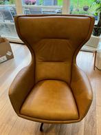Bruine leren fauteuil in perfecte staat, Huis en Inrichting, Fauteuils, Ophalen, Zo goed als nieuw, Leer