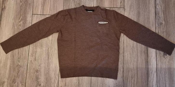 100% ORIGINELE Dsquared2 trui maat S, Kleding | Heren, Truien en Vesten, Zo goed als nieuw, Maat 46 (S) of kleiner, Bruin, Ophalen of Verzenden