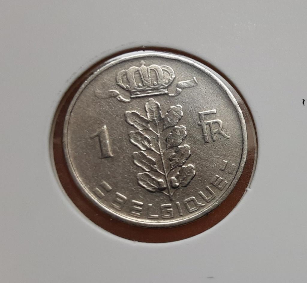 België – 1 frank – 1954 fr. (Ref 077)., Ophalen of Verzenden, Losse munt