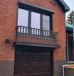 Vintage houten balustrade, Tuin en Terras, Ophalen, Gebruikt, Hout, Sierhekwerk