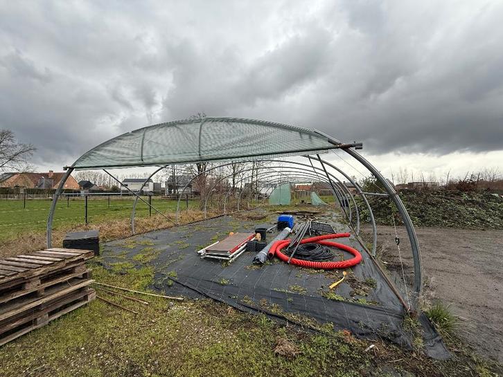 Filclair boogserre RK7 met nieuwe folie, Tuin en Terras, Kassen, Gebruikt, Kweekkas, Staal, Folie, Ophalen