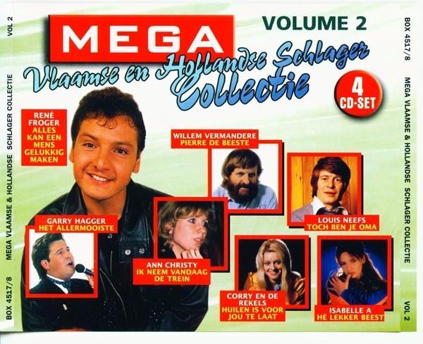 Mega Vlaamse & Hollandse Schlager Collectie - Volume 2 (4CD), Cd's en Dvd's, Cd's | Nederlandstalig, Ophalen of Verzenden