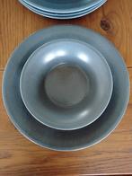 Blauwe borden en kommmen, Assiettes(s), Comme neuf, Enlèvement, Autres styles