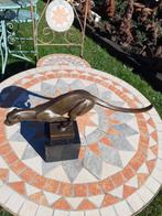 PANTHERE,COUGARD EN BRONZE A LA COURSE SUR SOCLE, Enlèvement ou Envoi, Bronze