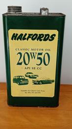 Olieblik jaren 80 Halfords, Verzamelen, Blikken, Ophalen of Verzenden