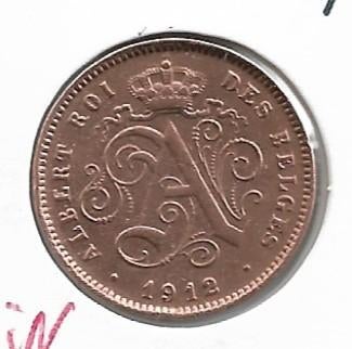 België: 2 cent 1912 F R in FDC = morin 312, Postzegels en Munten, Verzenden, Losse munt