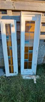 2 glas-in-lood raampjes / loodglas, Doe-het-zelf en Bouw, Ophalen, Gebruikt, Minder dan 80 cm, Glas in lood